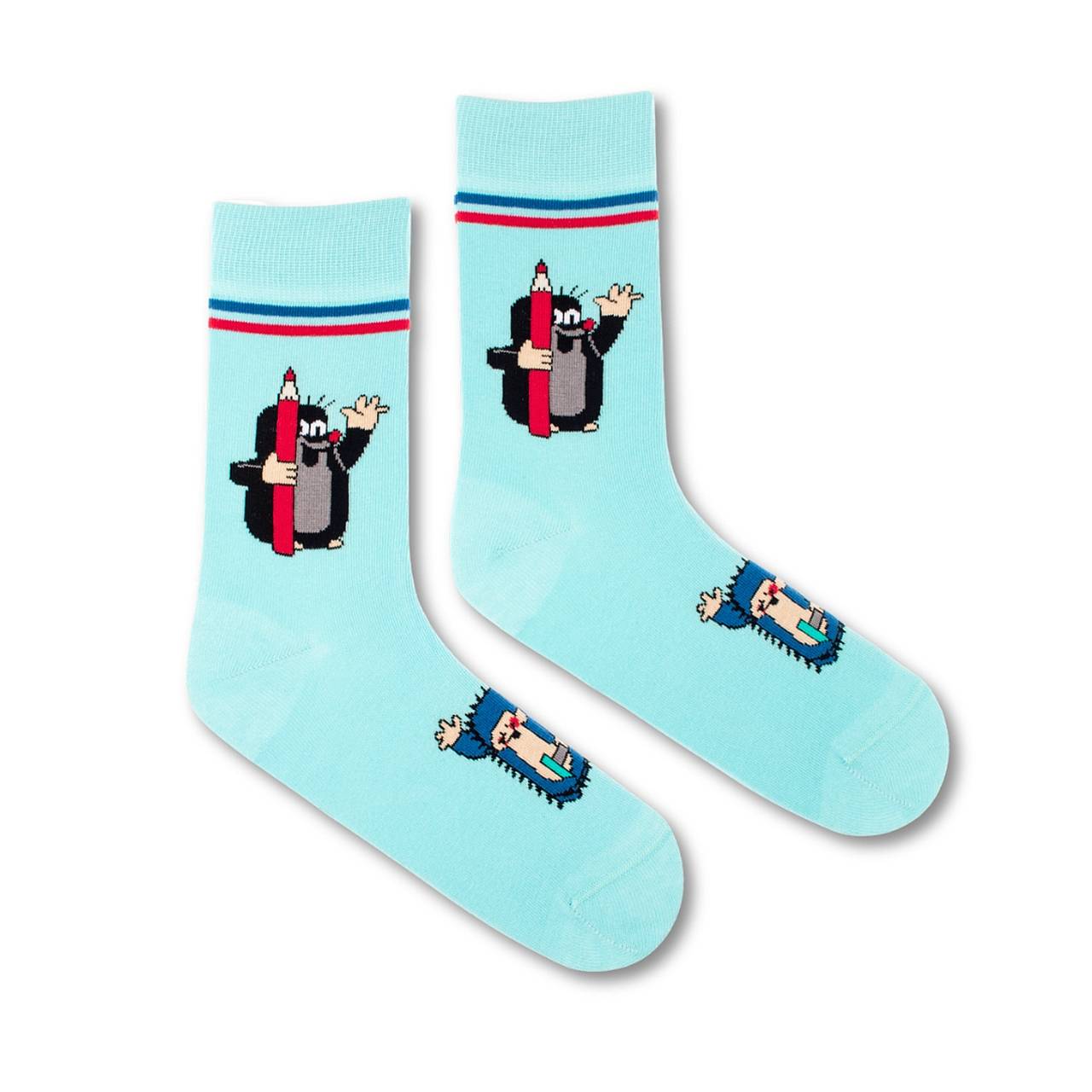 Ponožky Fusakle Krtek s pastelkou (dospelé)