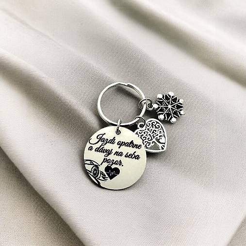 Jazdi opatrne ♥  prívesok na kľúče