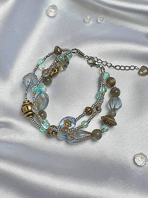 Trio náramok s labradoritom