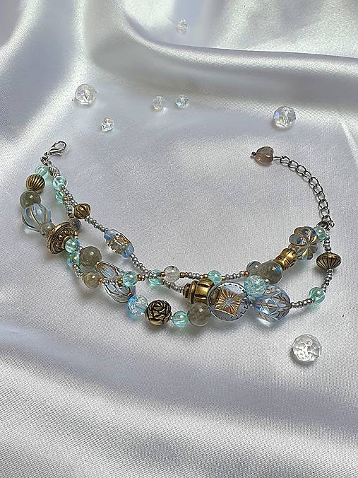 Trio náramok s labradoritom