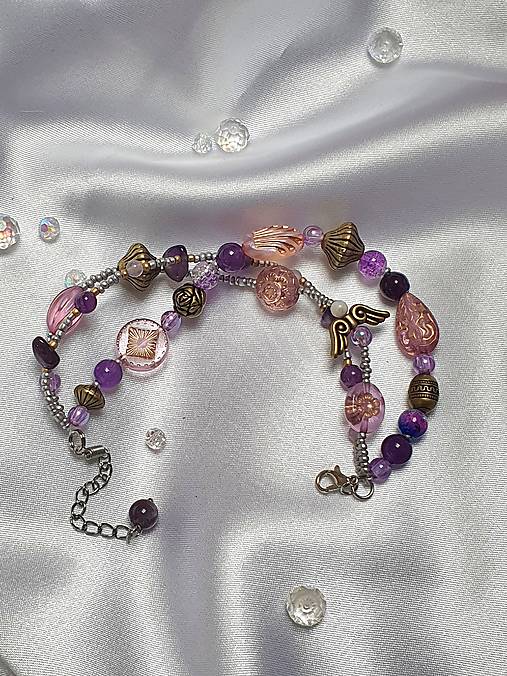 Trio náramok s ametystom