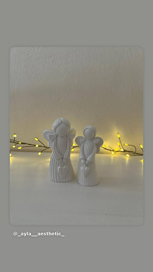 Dekorácie - Anjelikovia (2ks) - 17908817_