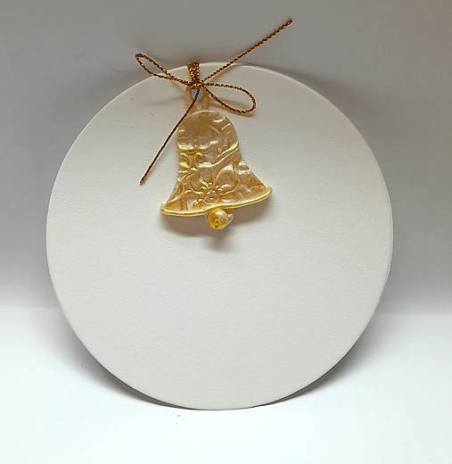 Papiernictvo - Atypická vianočná pohľadnica ... Zlaté Vianoce  (zvonček) - 17907785_