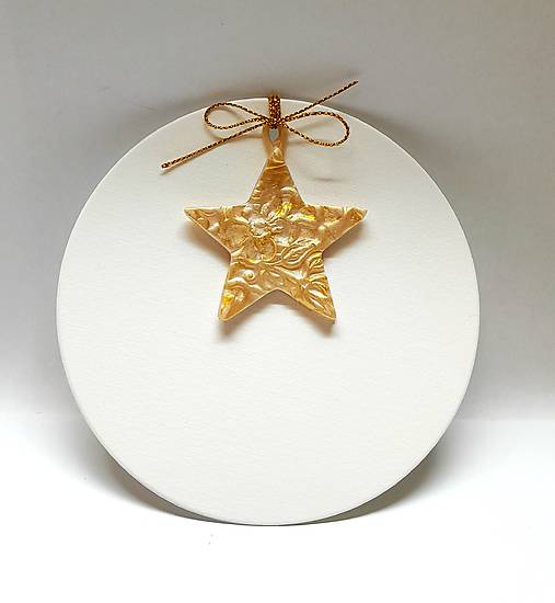 Papiernictvo - Atypická vianočná pohľadnica ... Zlaté Vianoce  (hviezdička) - 17907787_