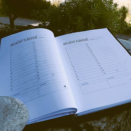 Diár  na rok 2026 TÝŽDENNÝ - A6 - modrotlač