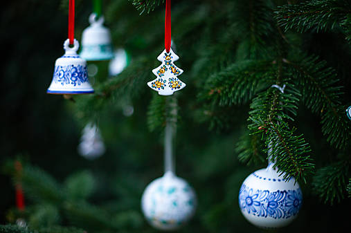 Dekorácie - Vianočné ozdoby s habánskym dekorom - 17906787_