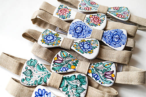 Pánske doplnky - Majolikový motýlik - 17907439_