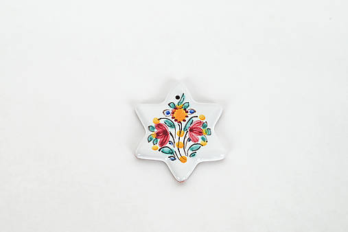 Dekorácie - Vianočná ozdoba hviezda  (Pestrý dekór 2) - 17908365_