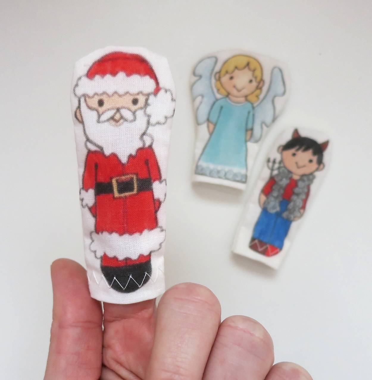 MINI pršteková maňuška - Santa