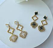 Náušnice - náušnice Zoja biele - 17907698_