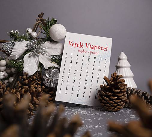 Papiernictvo - Vianočná pohľadnica so záhadou - 17908594_