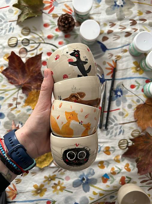 Limitovaný pohárik Jazvec a muchotrávky