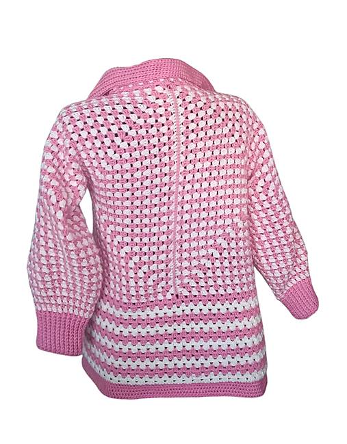 🌸 Ručne háčkovaný kardigan – štýlový, originálny, pohodlný! 🌸