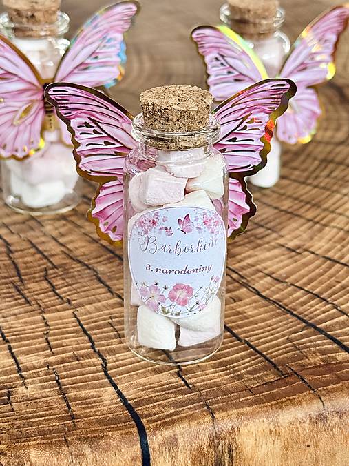 Darčeky pre svadobčanov - Darčeky na oslavu Motýlik - 17909889_