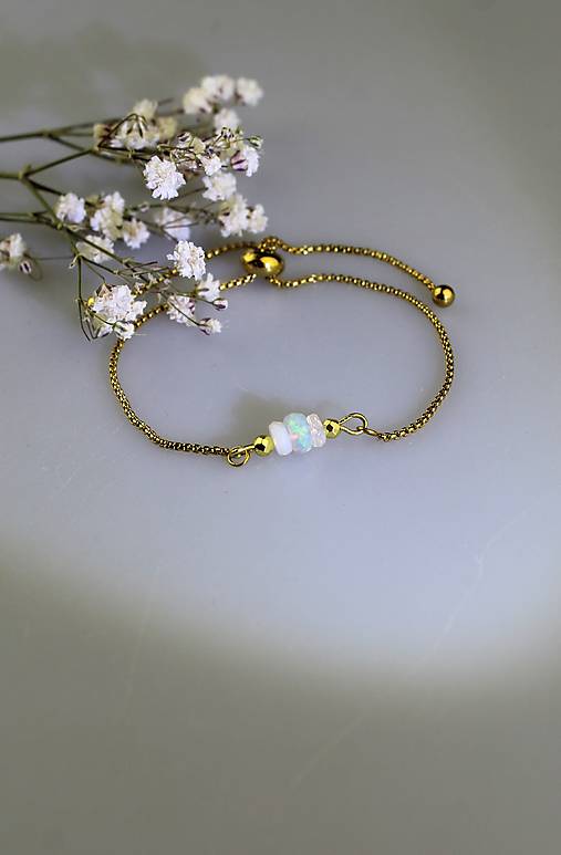 Náramky - opál Etiópia náramok - 17909384_