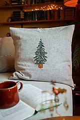 Úžitkový textil - NA MIERU: Darčekový set 4 ľanových poťahov s ručnou výšivkou L - 17909365_