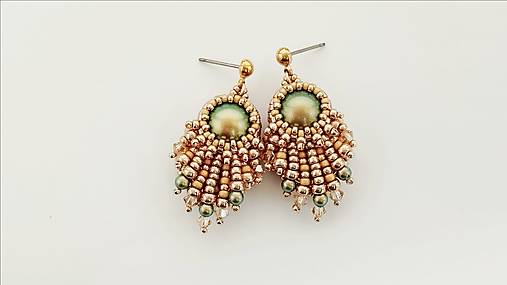 Náušnice - Pod hladinou... mini II (perla 3) - 17909909_