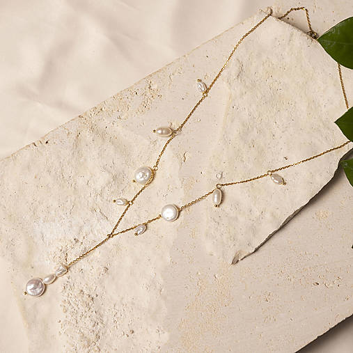 Náhrdelníky - Retiazka Originálna perlová harmónia – La Perla Viva - 17910941_