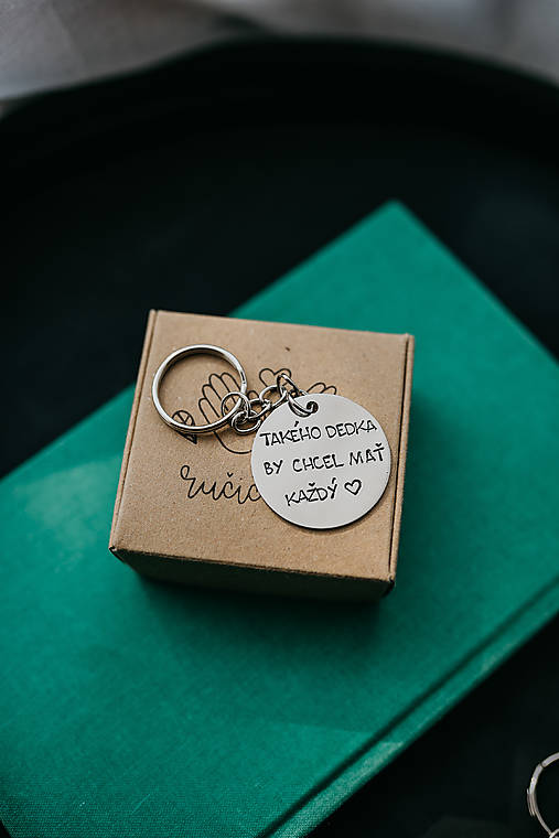 Kľúčenky - Prívesok na kľúče- Takého dedka by chcel mať každý - 17911114_