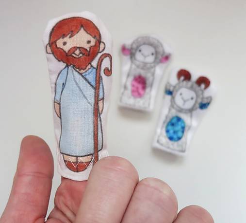 MINI pršteková maňuška - sada Betlehem - komplet sada bez zvieratiek