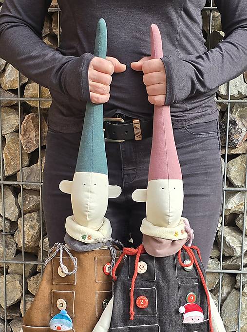 Dekorácie - adventný kalendár - škriatok 2 - 17912940_