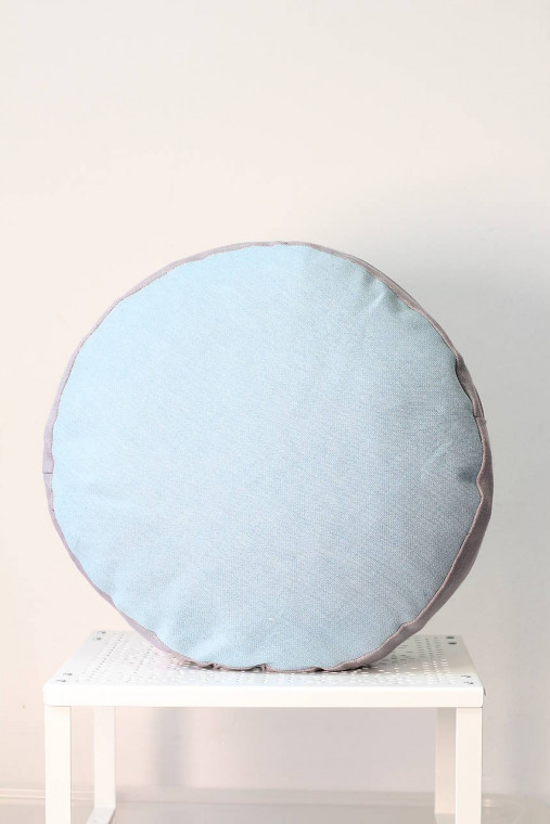 Úžitkový textil - taburetka YOGA vankúš #textilniejeodpad  (pastelová s ružový zipsom) - 17911643_