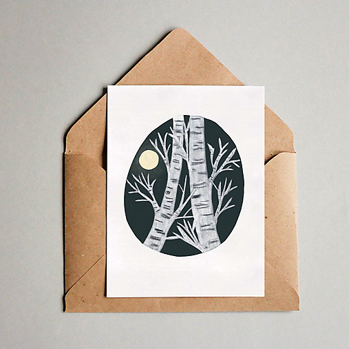 Papiernictvo - Pohľadnica (A6) Brezy - 17912400_