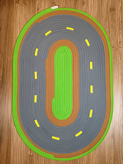 Detský koberec Autodráha – závodná cesta pre autíčka