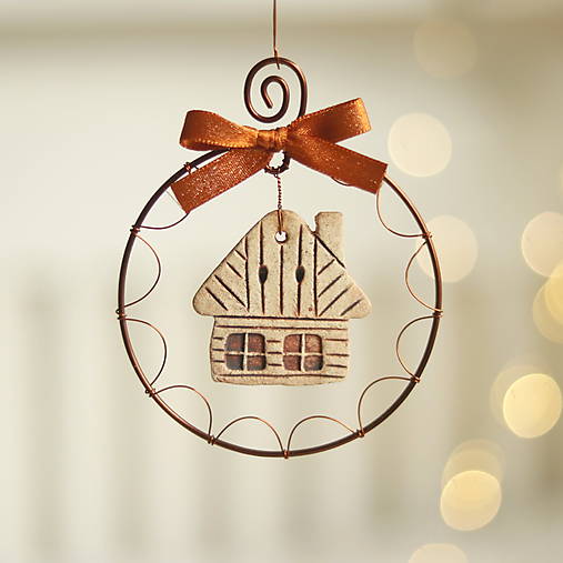 Dekorácie - domček v medenom - 17914876_