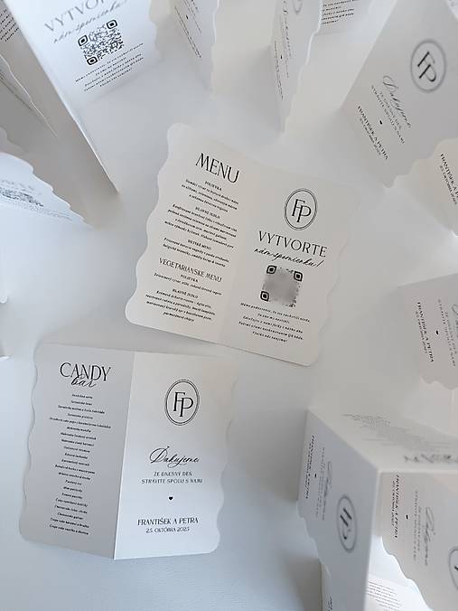 Papiernictvo - Otváracie menu vlnky - 17915969_