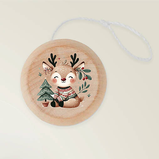 Hračky - Drevené jojo s menom - Sobík - 17914917_