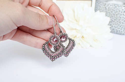 náušnice MOODS (ružová)