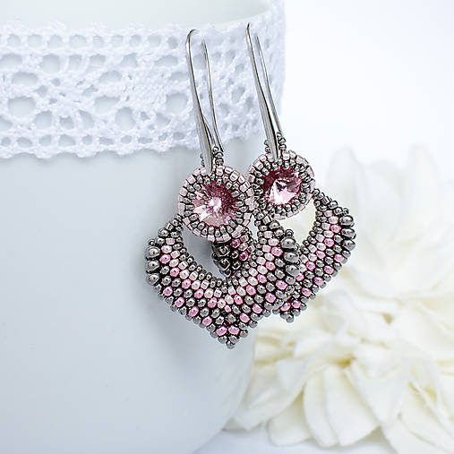 náušnice MOODS (ružová)