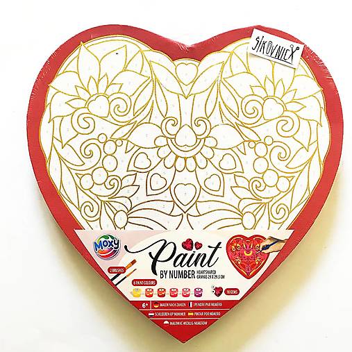 - 50% maľovanie podľa čísel na plátno, 29 cm, pôvod. cena 10€