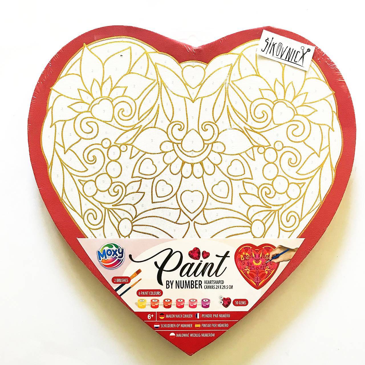 - 50% maľovanie podľa čísel na plátno, 29 cm, pôvod. cena 10€