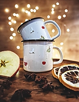  - Vianočný smaltovaný hrnček  (500 ml) - 17915775_