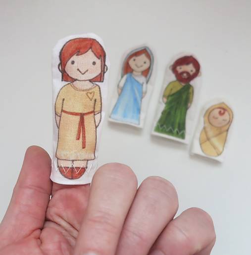 MINI pršteková maňuška - sada Betlehem - Ježiško chlapec