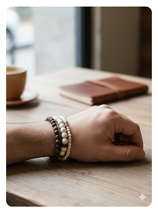 Náramky - Náramky //tigrie oko, biely tyrkys - 17918038_