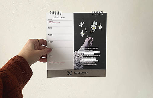 stolový kalendár 2026 / kumran