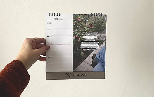 stolový kalendár 2026 / kumran