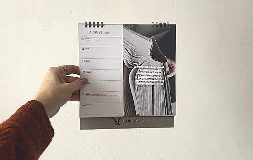 stolový kalendár 2026 / kumran