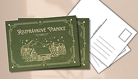 Papiernictvo - Pohľadnica "Rozprávkové Vianoce" - 17916281_