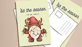 Papiernictvo - Pohľadnica "Season Jolly" - 17916305_