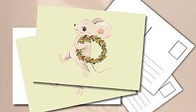 Papiernictvo - Pohľadnica "Venček nesiem Ti" - 17916383_