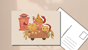 Papiernictvo - Pohľadnica "Prichádzajú Vianoce" - 17916511_