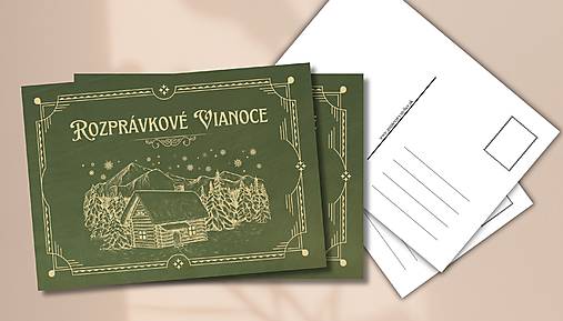 Papiernictvo - Pohľadnica "Rozprávkové Vianoce" - 17916281_