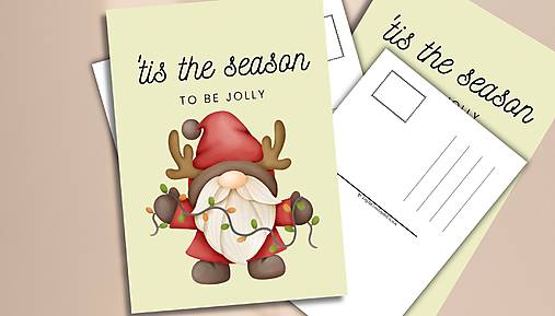 Papiernictvo - Pohľadnica "Season Jolly" - 17916305_