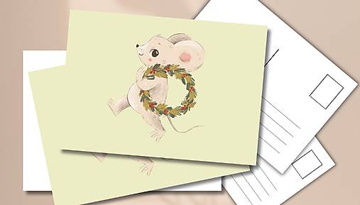 Papiernictvo - Pohľadnica "Venček nesiem Ti" - 17916383_