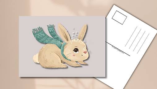 Papiernictvo - Pohľadnica "Huráá, sneží" - 17916491_