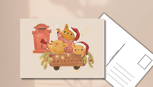 Papiernictvo - Pohľadnica "Prichádzajú Vianoce" - 17916511_